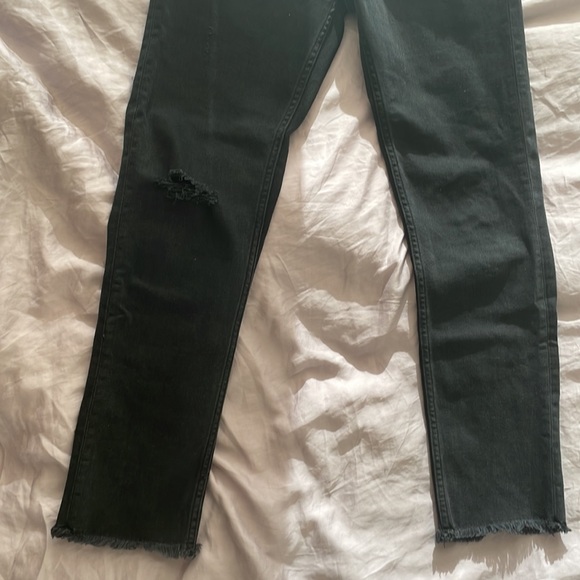 Sandro Raw Hemmed HighRise Straight Leg Jeans - Picture 6 of 8